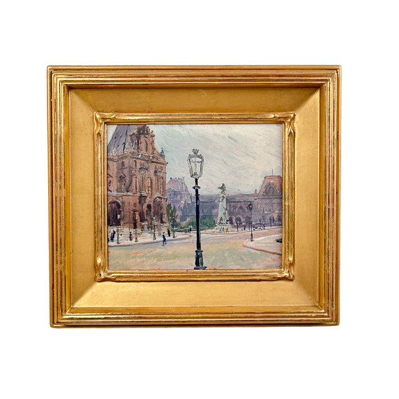 Paris Louvre Painting by Caleb Arnold Slade