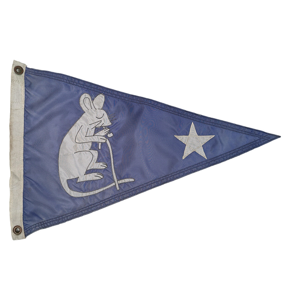 Vintage Nantucket Wharf Rat Club Burgee