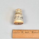 Rare Antique Scrimshaw Logbook Stamp