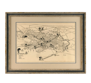 Vintage Nantucket "Whopper" Map by Robert Perrin