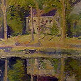 A Rare Pastel on Board Painting of Sandwich, Cape Cod.