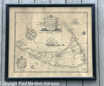 Antique 1921 Austin Strong Nantucket Map
