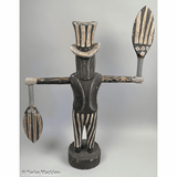 Antique Folk Art Uncle Sam Whirligig Sculpture