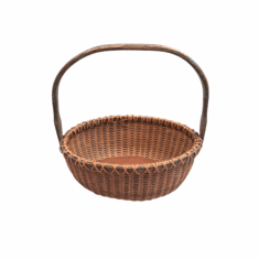 Antique Nantucket Lightship Basket by Ferdinand Sylvaro