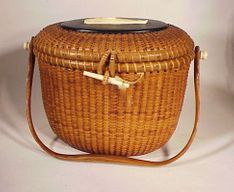 Antique Nantucket Lightship Basket by Jose Formoso Reyes.