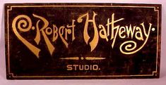 Antique painted tin sign from Winchendon, Mass.
