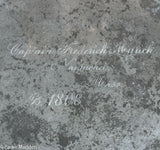 Antique Pewter Charger Belonging to Frederick Myrick