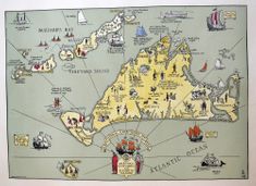 Martha's Vineyard Tercentenary Map 1930