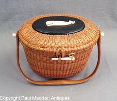 Nantucket Lightship Basket Purse by Jose Formoso Reyes 1959