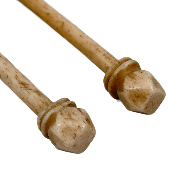 Pair Antique Whalebone Knitting Needles