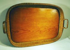 Very rare Nantucket Lightship Basket TRAY by Jose Formoso Reyes.