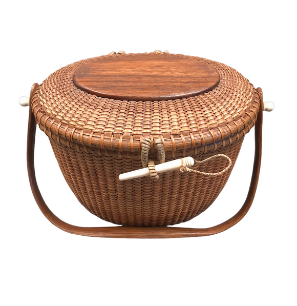 Vintage Nantucket Lightship Basket Purse by José Formoso Reyes 1964