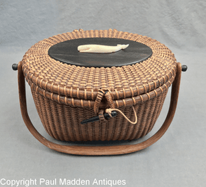 Vintage Nantucket Lightship Basket Purse by Jose Formoso Reyes