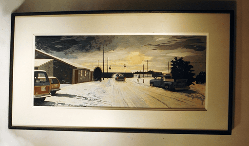 Vintage painting by Nantucket artist JOHN AUSTIN