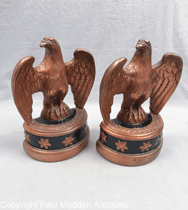 Vintage Pair of Eagle Bookends by Marion Brothers