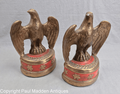 Vintage Pair of Eagle Bookends by Marion Brothers