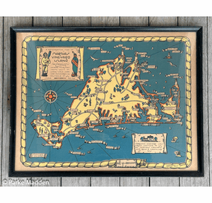 1937 Pictorial Map of Martha's Vineyard by Jack Atherton