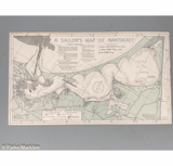 1945 Sailor's Map of Nantucket