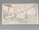 1945 Sailor's Map of Nantucket