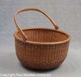 19th C. Nantucket Lightship Basket by Davis Hall