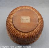 19th C. Nantucket Lightship Basket by Davis Hall
