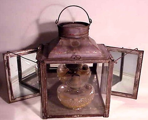 A 19th C. American Erie Canal barge lantern