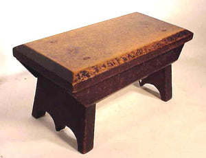 A 19th C.Americna cherrywood footstool