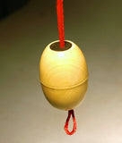 A rare antique scrimshaw whale ivory cord pull