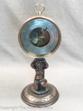 Antique 19th C. French Barometer on Bronze Cherub Stand