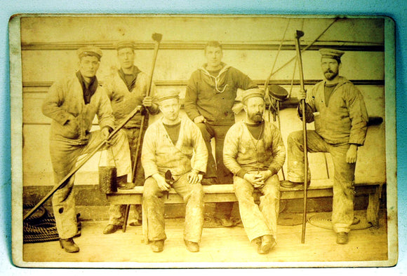 Antique 19th Century photograph of sailors