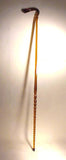 Antique amber color glass whimsey cane