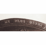 Antique American brass crest with American Eagle