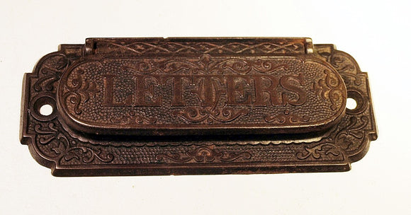 Antique American cast iron LETTERS SLOT