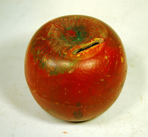 Antique American ceramic APPLE bank