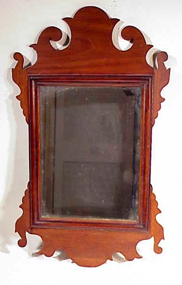 Antique American Chippendale looking-glass