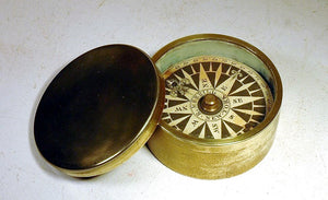 Antique American compass by R.MERRILL. NY