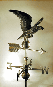 Antique American copper weathervane American Eagle