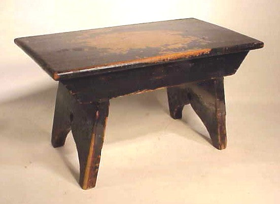 Antique American footstool with 