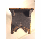 Antique American footstool with "bootjack" ends