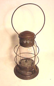 Antique American hand lantern circa 1860.