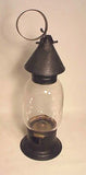 Antique American hand lantern with label