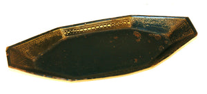 Antique American painted tin snuffer tray from Nantucket