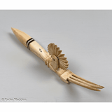Antique American pie crimper with original fork