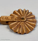 Antique American scrimshaw whalebone pie crimper