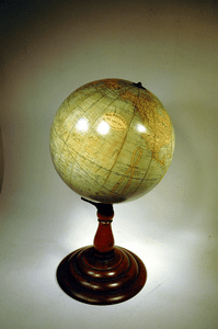Antique American terrestial globe Rand, McNally