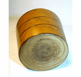 Antique American turned wooden TOY pail.