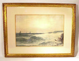 Antique American watercolor by Otis S. Weber