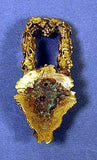 Antique bonze dore handle with Bacchus head.