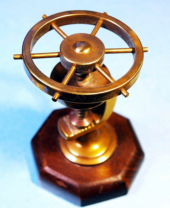 Antique brass and wood  NUT CRACKER