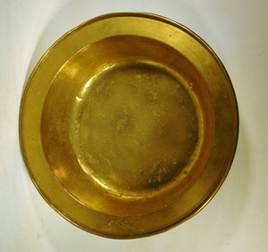 Antique brass basin bowl